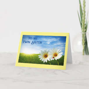 TENERTE COMO "GEMELA" TARJETA DE CUMPLEAÑOS