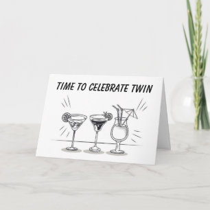 TENERTE COMO "GEMELA" TARJETA DE CUMPLEAÑOS