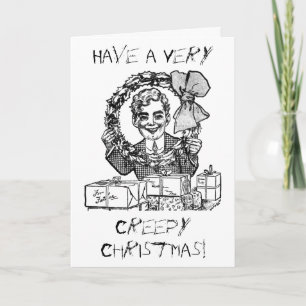 ¡Tenga navidad espeluznante! Tarjeta de