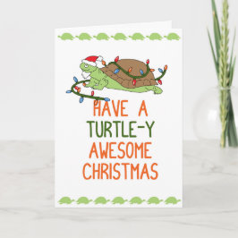 Tenga navidad impresionante de una Tortuga-y