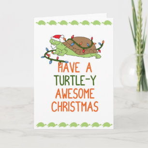 Tenga navidad impresionante de una Tortuga-y