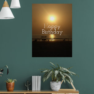 Tenga un Feliz Cumpleaños Bendito Diseño Arte en L