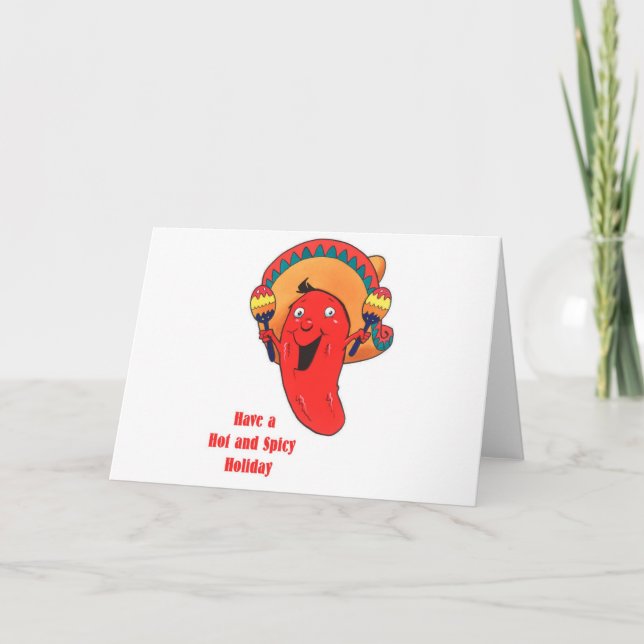 Tenga un navidad caliente y picante del día de (Anverso)