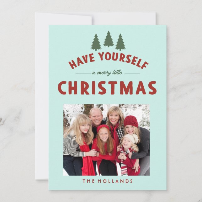 Tenga un pequeño Navidad alegre Tarjetas (Anverso)