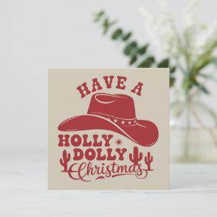 Tenga un sombrero de vaquero divertido de Navidad 