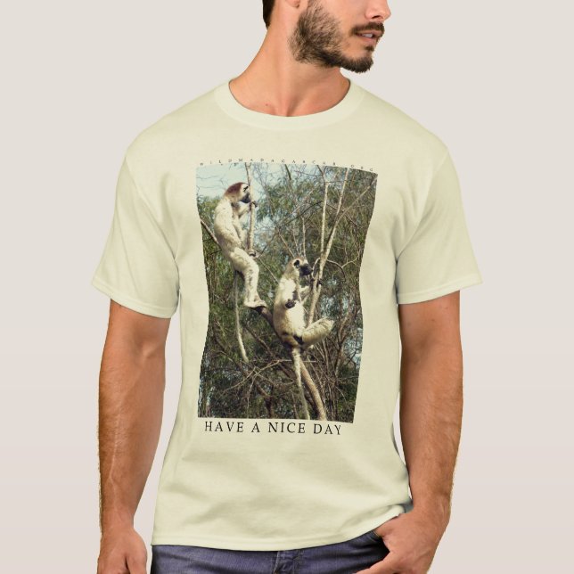 Tenga una camisa del lemur del día agradable (Anverso)