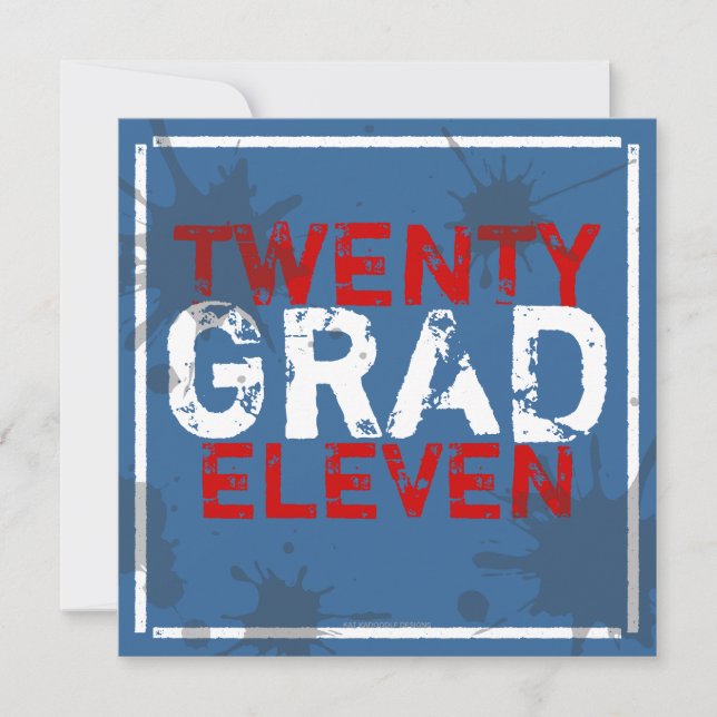 Tenga una invitación de la fiesta de graduación (Anverso)