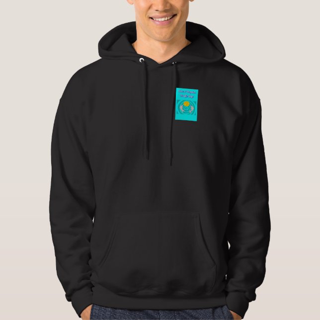 Tenga una sudadera con capucha negra de los (Anverso)