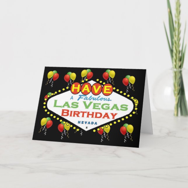 ¡Tenga una tarjeta de cumpleaños fabulosa de Las (Anverso)
