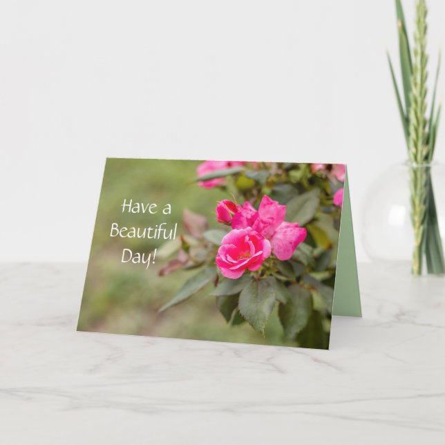 Tenga una tarjeta de felicitación hermosa del día (Anverso)