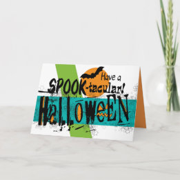 Tenga una tarjeta de Halloween espeluznante