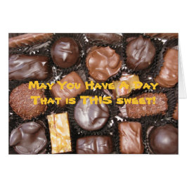 Tenga una tarjeta dulce del día