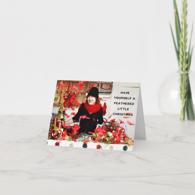 "Tenga usted mismo pequeño navidad emplumado " (Anverso)