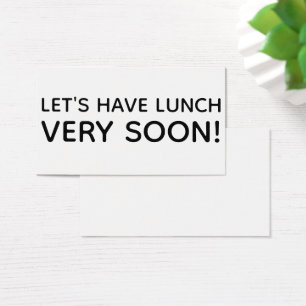 Tengamos tarjetas del recordatorio del almuerzo