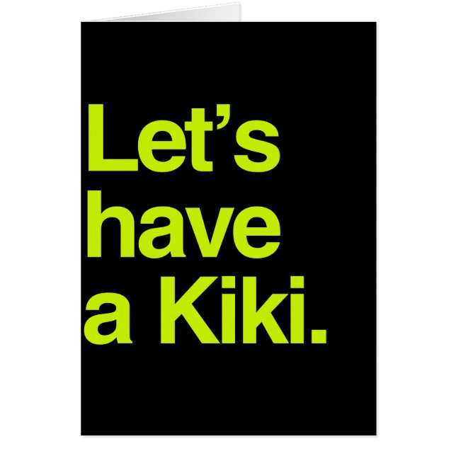 Tengamos un kiki (el neón) (Frente)