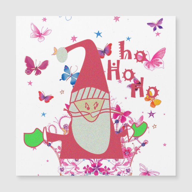 Tengan una mariposa colorida en Hohoho Navidades (Anverso)