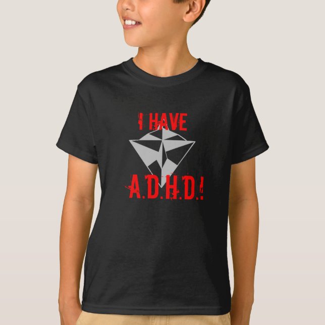 ¡TENGO, A.D.H.D.! Negro de la camiseta (Anverso)