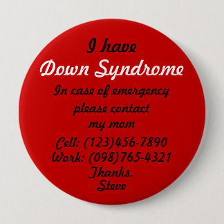 Tengo botón de Síndrome de Down