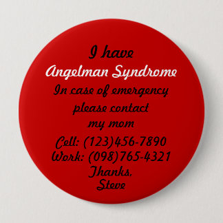 Tengo botón del síndrome de Angelman