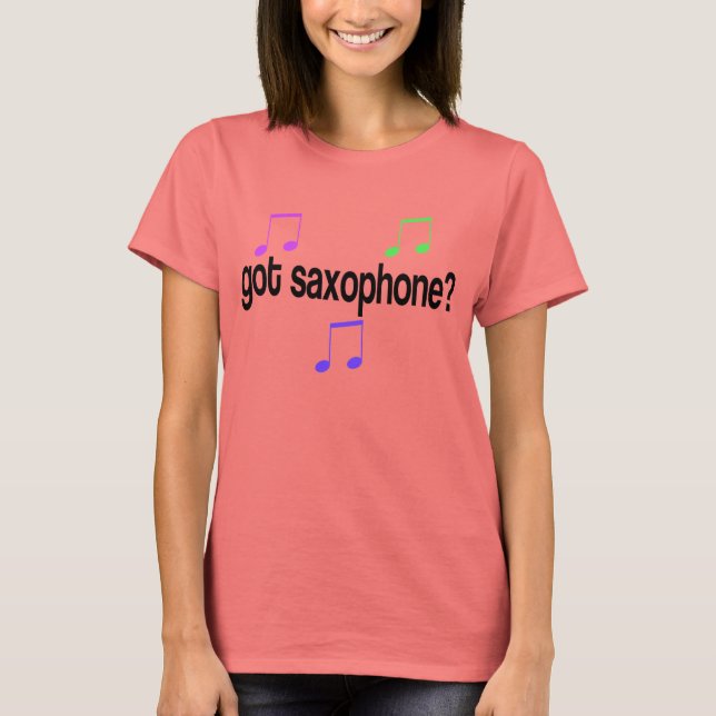 Tengo camiseta de música saxofónica (Anverso)