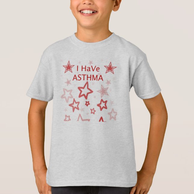 Tengo camiseta del niño del asma (Anverso)