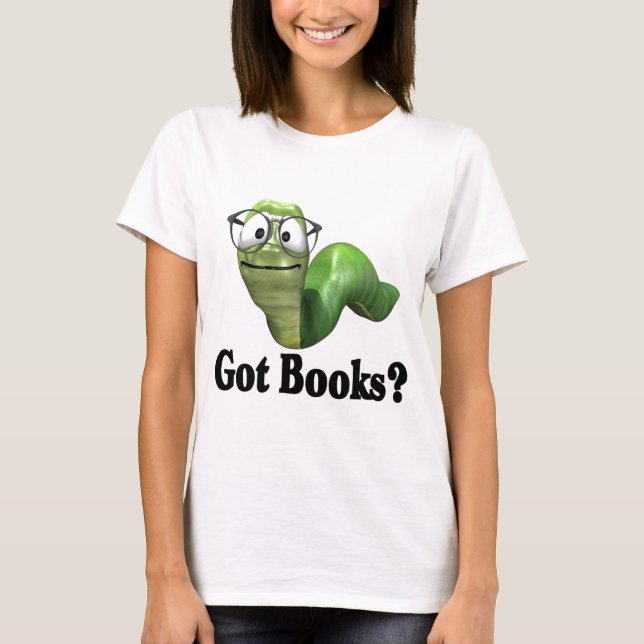 Tengo camisetas y regalos para libros. (Anverso)