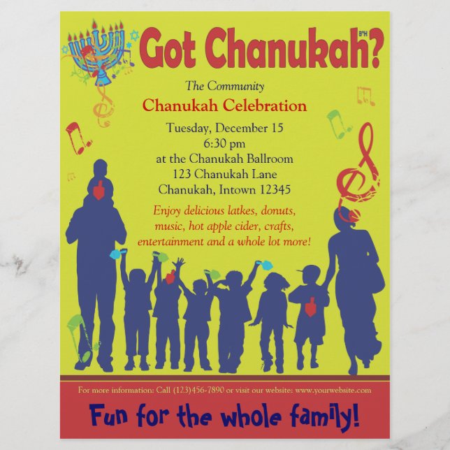 Tengo Chanukah Flyer (Frente)