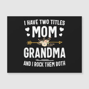 Tengo dos títulos mamá y abuela
