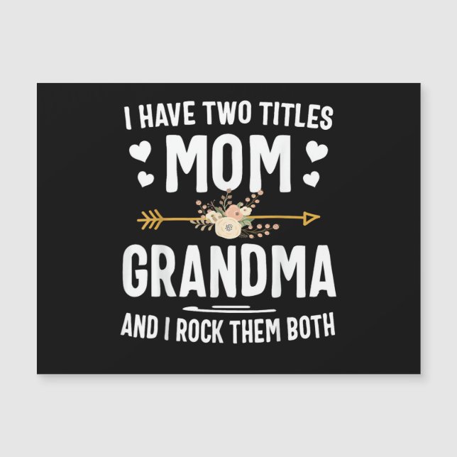 Tengo dos títulos mamá y abuela (Anverso)