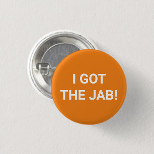 Tengo el botón blanco de la vacuna Jab naranja