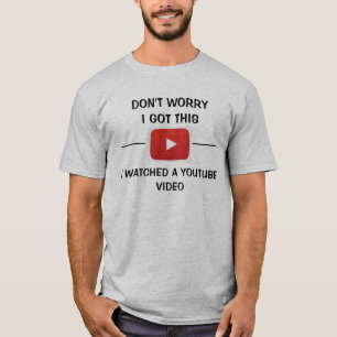Tengo esta camiseta de video de YouTube para hombr