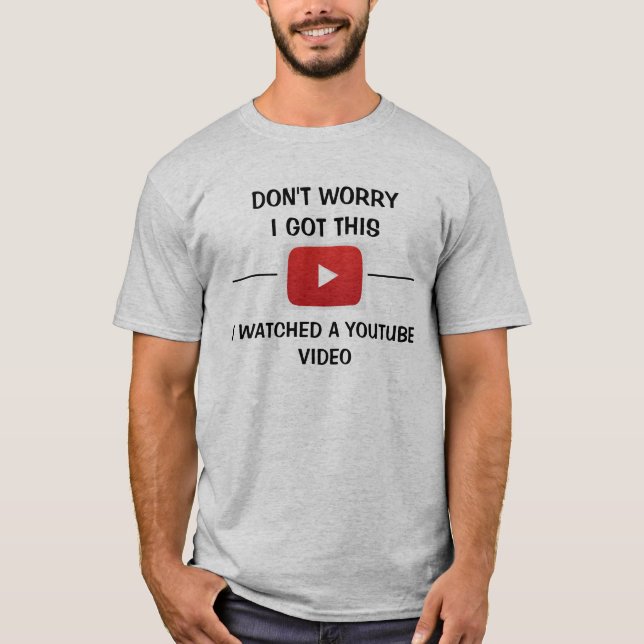 Tengo esta camiseta de video de YouTube para hombr (Anverso)