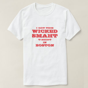 TENGO ESTA CAMISETA EN BOSTON DE SMAHT DE MADERA