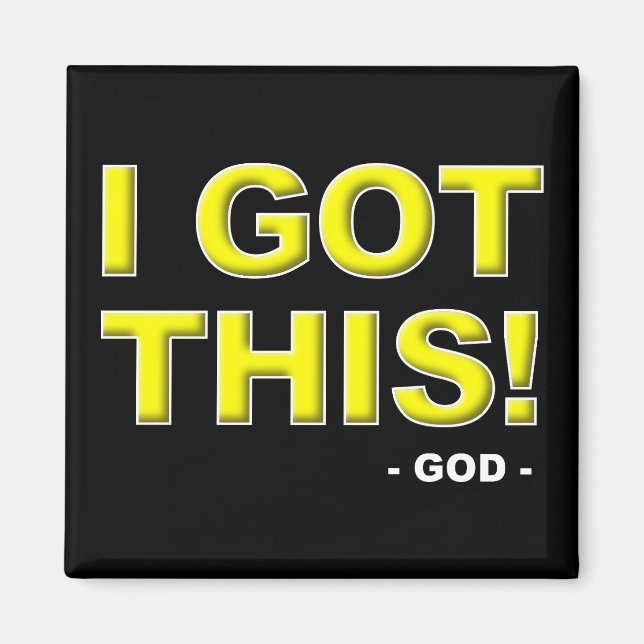 Tengo este Dios en el control del imán cristiano (Frente)