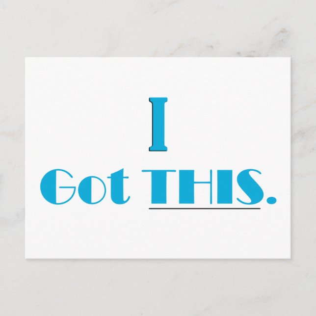 Tengo Esto, Tarjeta Flash De Afirmación Diaria (Anverso)