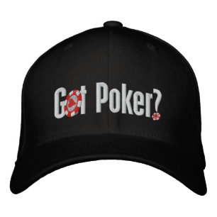 Tengo gorra de béisbol bordada de póquer