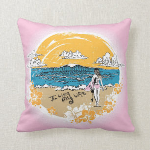 "Tengo gusto almohada del chica de la playa de MI