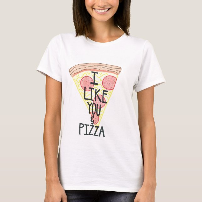 Tengo gusto de la camisa usted y de la pizza (Anverso)