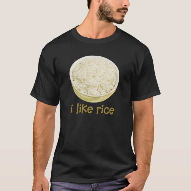 Tengo gusto de la camiseta del arroz (Anverso)
