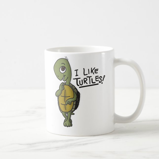 Tengo gusto de la taza de las tortugas (Derecha)