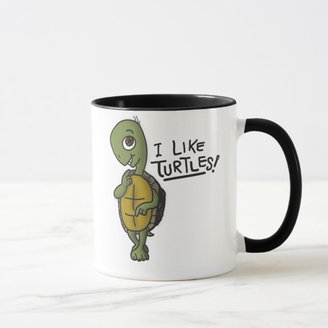 Tengo gusto de la taza de las tortugas (Derecha)