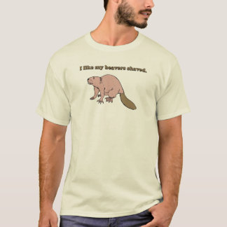 Tengo gusto de mi camiseta afeitada los castores