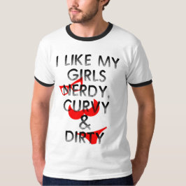 TENGO GUSTO de MIS CHICAS camiseta NERDY, CURVY Y