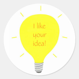 Tengo gusto de su idea, pegatinas de la afirmació