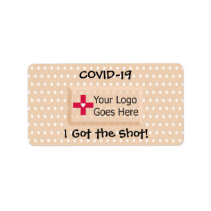 Tengo mi etiqueta de vendaje de imitación COVID-19