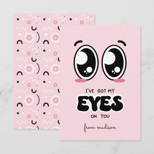 Tengo mi mirada en tu tarjeta de San Valentín de c (Anverso / Reverso)