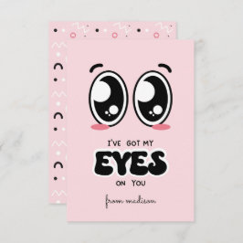 Tengo mi mirada en tu tarjeta de San Valentín de c