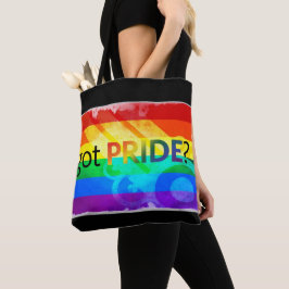 Tengo orgullo LGBTQ Bandera Arcoiris Grande Bolsa 