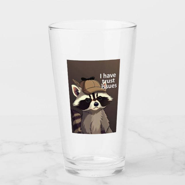 Tengo Problemas de Confianza Taza de Mapache | Div (Anverso)