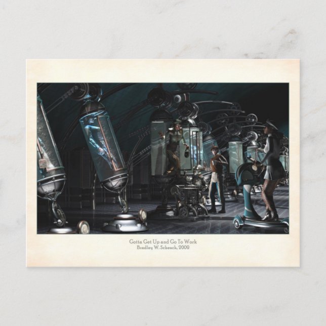 Tengo Que Levantarse Y Ir A La Postales De Trabajo (Anverso)